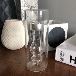 Tempered glass tea light holder